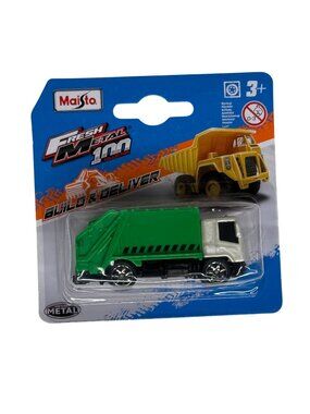 Maisto Fresh Metal 1:64 Diecast Green Truck Toy New